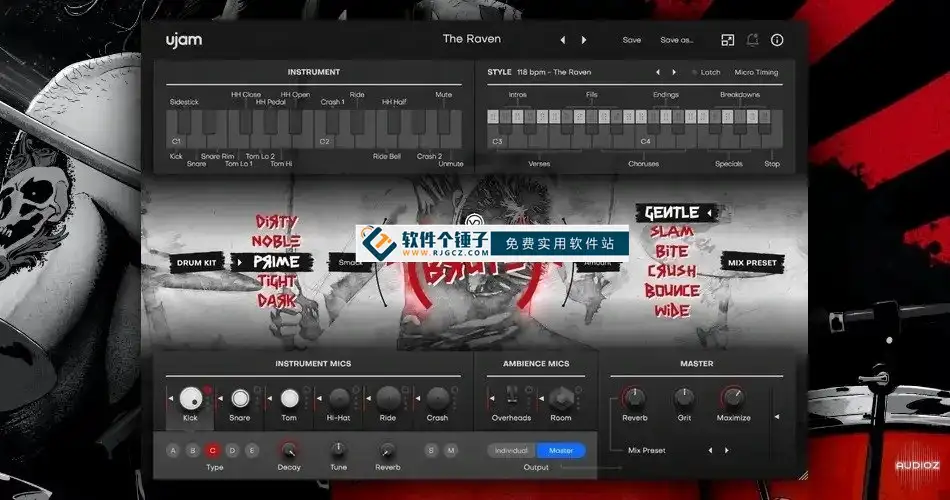 摇滚鼓类模拟插件 UJAM Virtual Drummer BRUTE v2.4.1 激活版【软件个锤子·R2773】