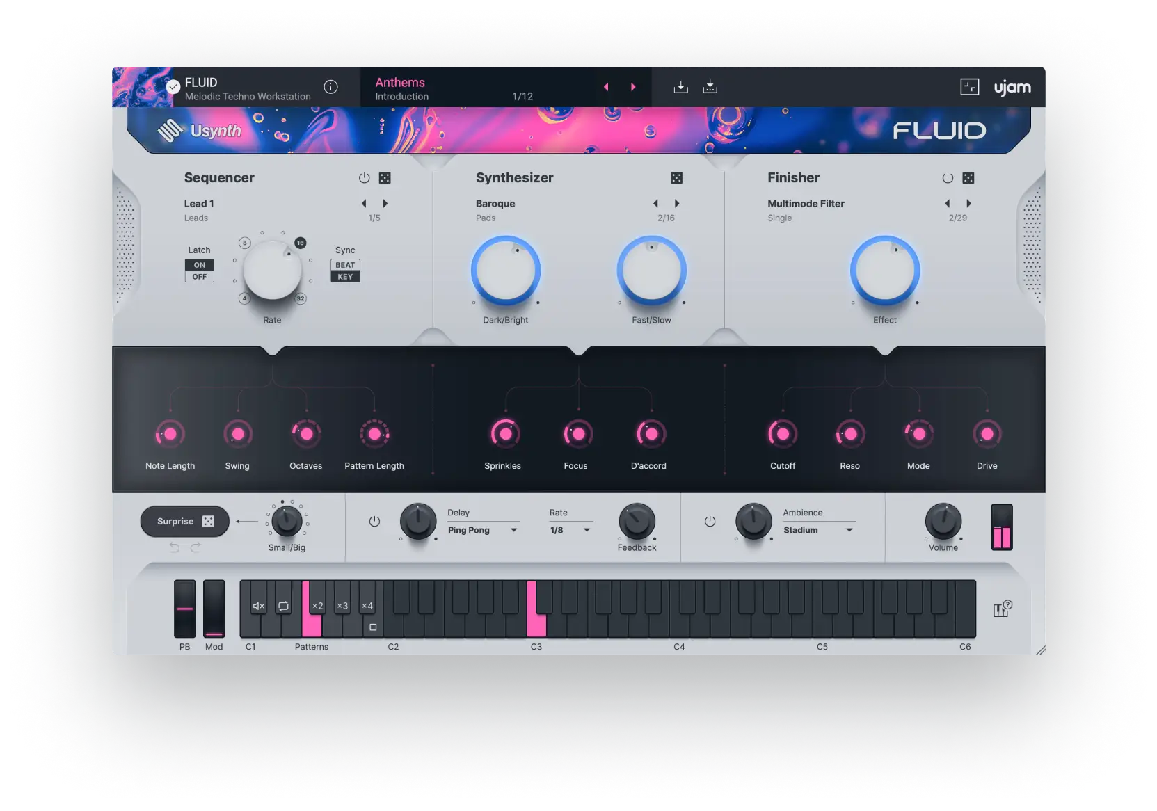Melodic Techno合成器插件 UJAM Usynth FLUID v1.0.1 激活版【软件个锤子·R2783】