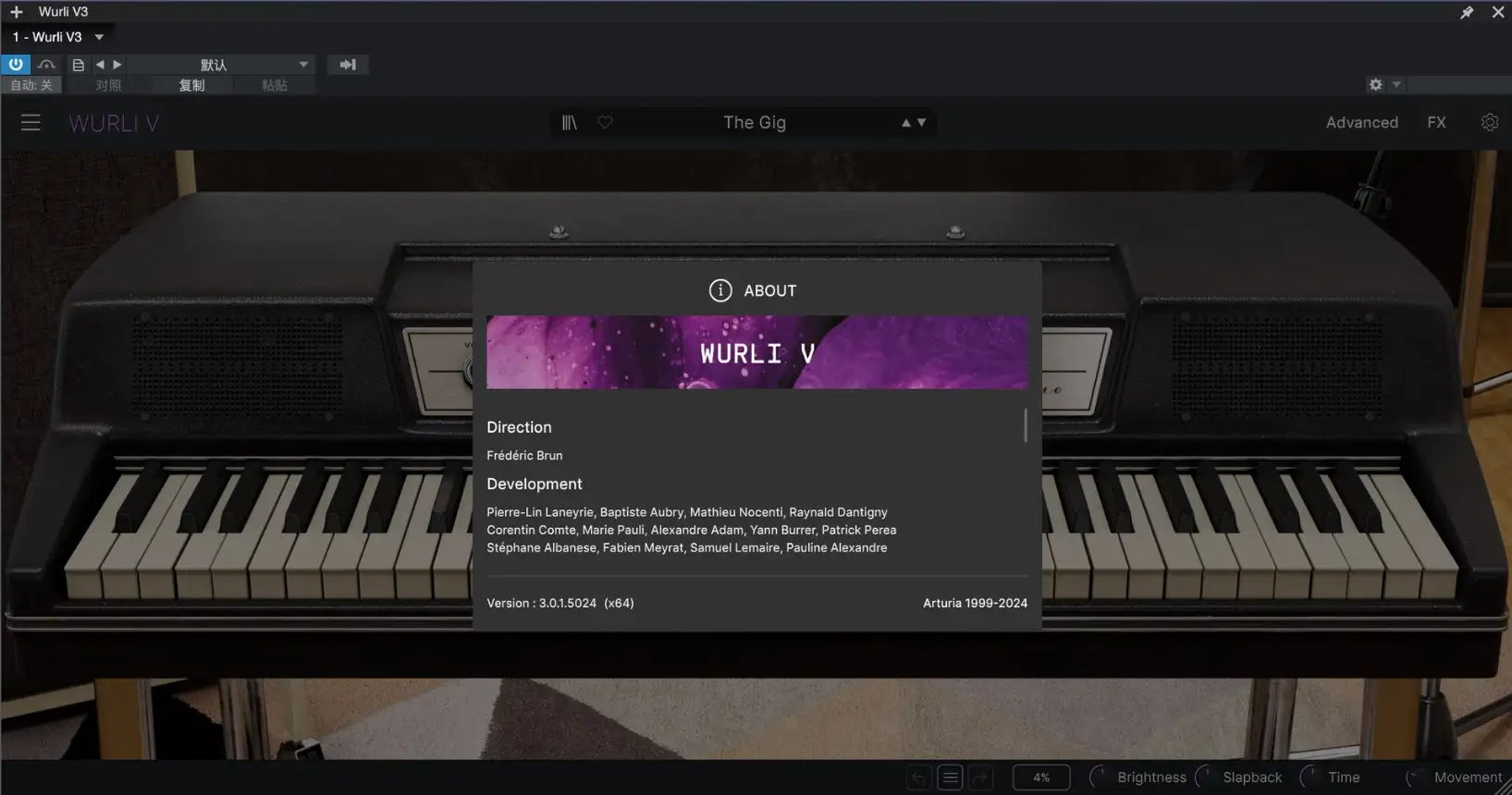 Wurlitzer钢琴模拟合成插件 Arturia Wurli V v3.0.2.5305 激活版【软件个锤子·R2796】
