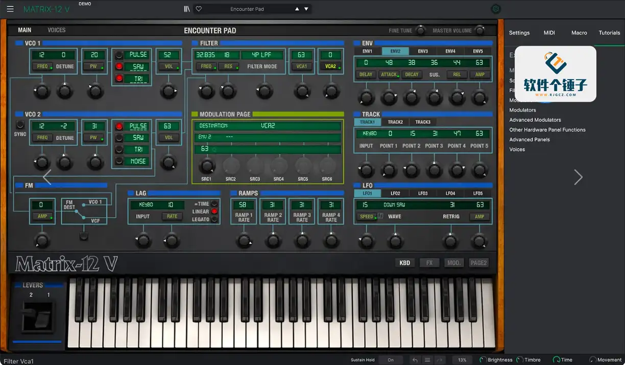 Matrix-12模拟合成器插件 Arturia Matrix-12 V v2.13.2.5305 激活版【软件个锤子·R2814】