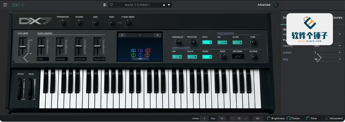 电台数字合成器插件 Arturia DX7 V v1.13.2.5305 激活版【软件个锤子·R2820】