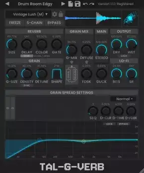 声音混响效果插件 Togu Audio Line TAL-G-Verb v1.2.9 激活版【软件个锤子·R2865】
