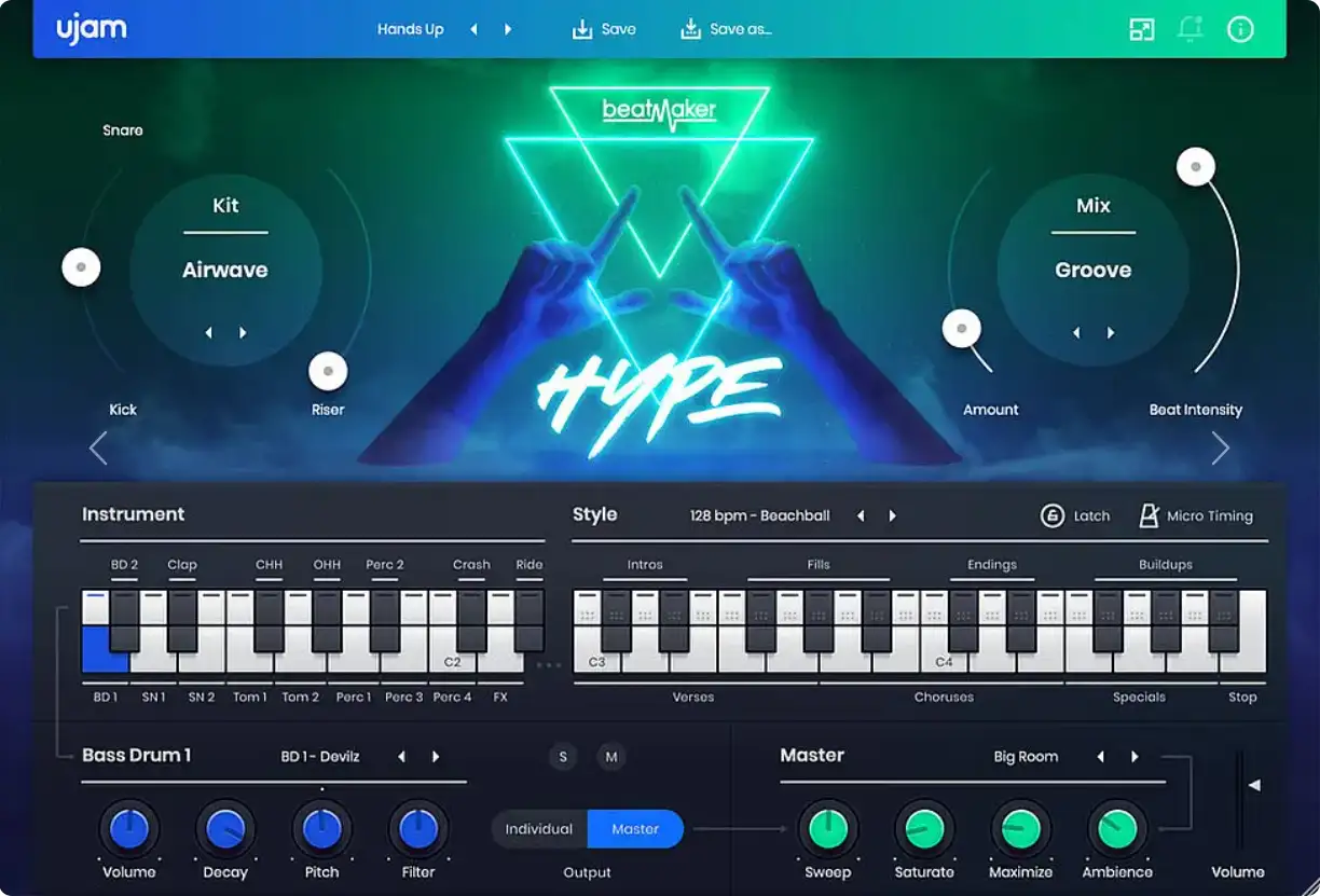 Progressive House和EDM混音模拟插件 UJAM Beatmaker HYPE v2.3.1 直装版【软件个锤子·R2955】