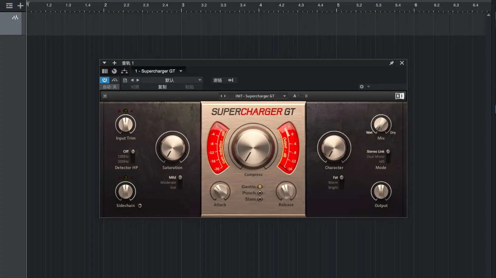 仿真电子管压缩器插件 Native Instruments Supercharger GT v1.4.7 激活版【软件个锤子·R2965】