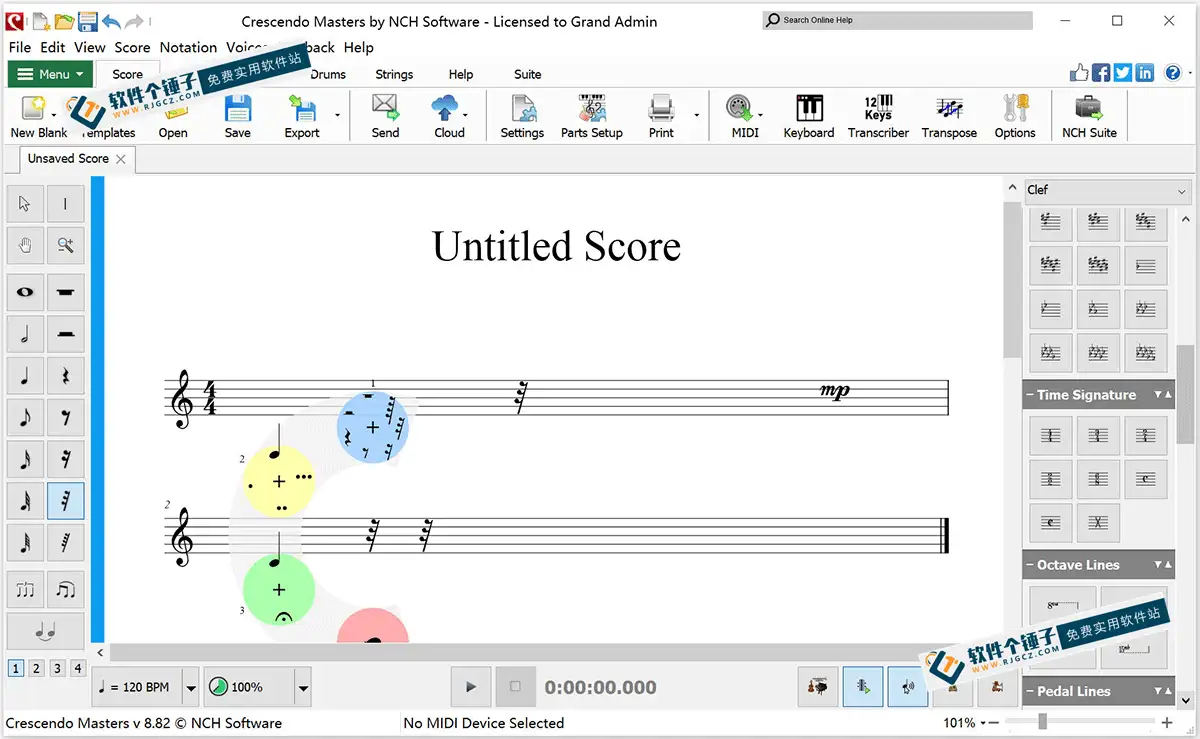 乐谱创作软件 Crescendo Music Notation Editor 专业版 Win11.06 / Mac8.82【软件个锤子·R2735】