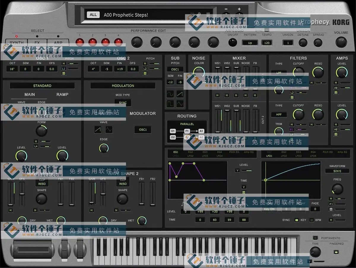音频合成器插件 KORG Prophecy v1.6.0 激活版【软件个锤子·R3070】