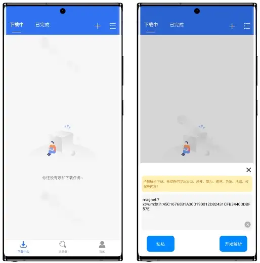 安卓端 手机磁力下载工具 飞流下载器 v1.0.7 免费版【软件个锤子·R3159】