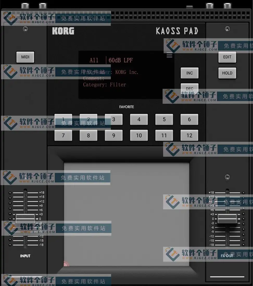 动态触摸效果插件 KORG KAOSS PAD v1.1.0 直装激活版【软件个锤子·R3079】