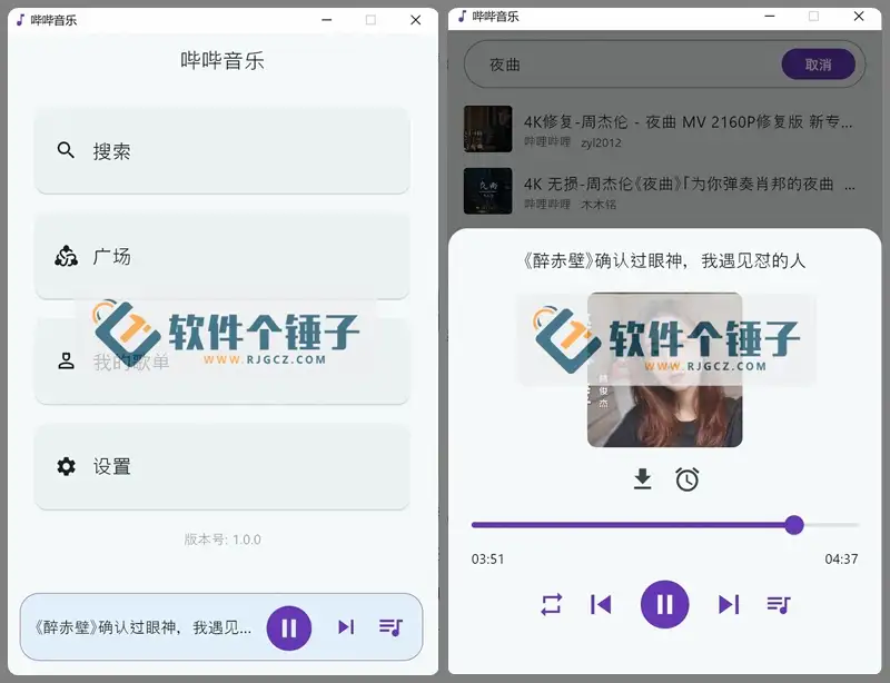 电脑+手机端全网音乐播放下载 哔哔音乐 绿色版【软件个锤子·R4077】