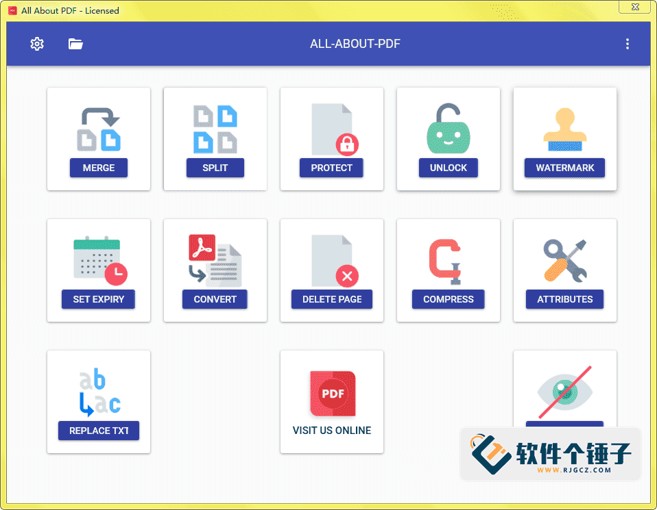 PDF编辑软件 All About PDF v3.2034 英文版【软件个锤子·R4869】