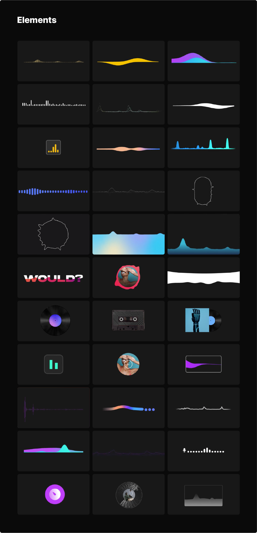 [AE脚本] 380种音频可视化海报封面歌词标题图形动画预设 Audio Visual Kit V1.1修复版