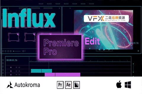 [AE/PR/AME插件] MKV/MOV/FLV格式视频编码导入工具 Autokroma Influx v1.2.5 Win版