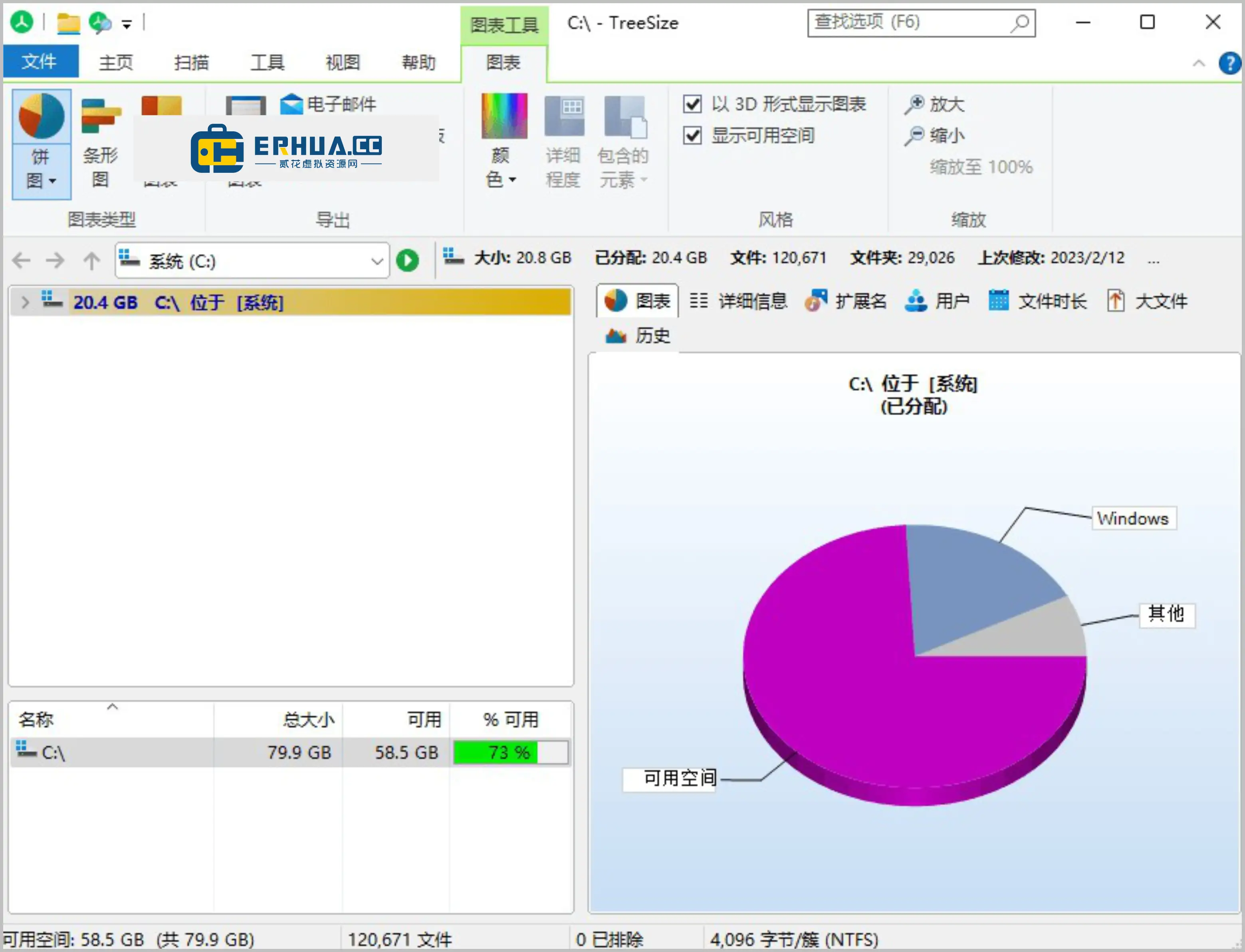 磁盘空间分析统计和管理软件 TreeSize Pro v9.8.0.2300 中文便携版 | 软件个锤子 | R1137