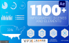 [AE模板] 1100+企业数据信息报表动态图形展示动画 Infographic PACK