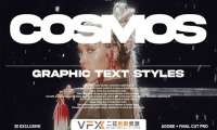 [AE/PR/FCPX/PS模板] 20组时尚大文字标题排版预设 Moonbear COSMOS – Title Presets Text Presets
