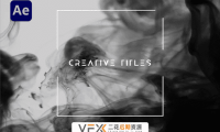 [AE模板] 创意水墨背景文字标题展示片头动画 Creative Titles