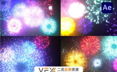 [AE模板] 16组烟花视频特效素材 Fireworks