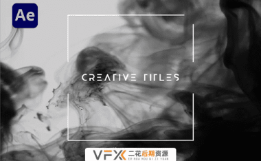 [AE模板] 创意水墨背景文字标题展示片头动画 Creative Titles