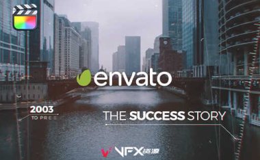 [FCPX模板] 公司企业时间线发展历程图文幻灯片展示片头 Elegant Timeline Slideshow