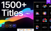 [AE/PR脚本] 1400组文字标题人名字幕条指示线动画预设 Titles Pro v3