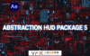 [AE模板] 25个抽象性和概念性的HUD场景元素设计AE源文件 Abstraction HUD Pack 5