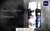 [AE插件] 带能量光效控制的图像3D弯曲圆柱 Power Cylinder v1.1.6 支持Win/Mac