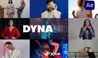 [AE模板] 动态图文展示开场片头 Dynamic Fast Intro