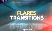 [AE模板] 耀斑过渡光效视频转场 Flares Transitions