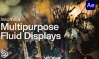 [AE模板] 多用途黑色中国风水墨流体幻灯片动画 Insomnia – Multipurpose Fluid Displays