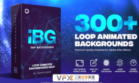 [AE/PR脚本] 300种彩色渐变图形背景循环动画预设 iBG Loop Backgrounds