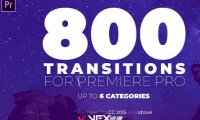 [PR模板] 800个摄像机视频冲击扭曲切割无缝转场预设 Seamless Transitions Pack