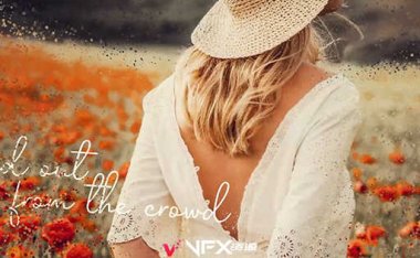 [AE模板] 优雅圆形粒子汇聚图片介绍展示幻灯片开场动画 Particles Slideshow