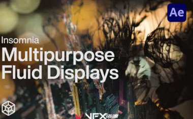[AE模板] 多用途黑色中国风水墨流体幻灯片动画 Insomnia – Multipurpose Fluid Displays