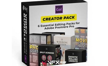 [PR模板] 视频创作者画面分屏调色婚礼标题幻灯片模板合集包 Premiere Gal’s Creator Creator Pack