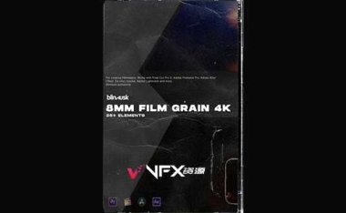 [视频素材] 20个8毫米电影胶片噪点颗粒素材 8mm Film Grain