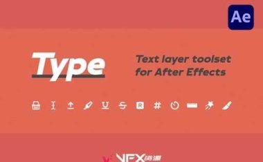 [AE脚本] 编辑文字添加特效动画 Type V1.4