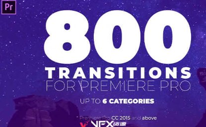 [PR模板] 800个摄像机视频冲击扭曲切割无缝转场预设 Seamless Transitions Pack