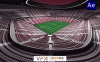 [AE模板] 2022卡塔尔世界杯卢塞尔体育场场馆动画球队首发阵容 World Soccer Qatar 2022 Lusail Stadium