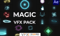 [AE模板] 37种炫酷魔法粒子VFX视觉特效 Holiday Magic VFX Pack for After Effects