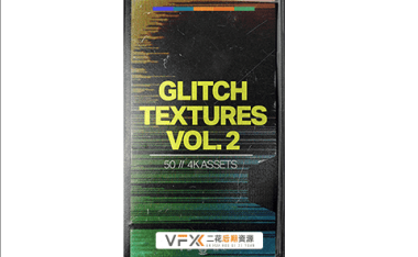 [转场素材] 50个CRT电视故障干扰毛刺视频 GLITCH TEXTURES V2