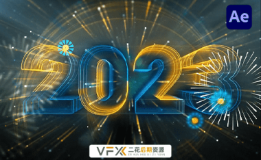 [AE模板] 2023圣诞新年祝福开场动画 Christmas Wish