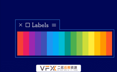 [AE脚本] 图层关键帧项目面板标签颜色批量管理工具 Labels V4.0