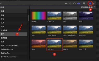[FCPX/PR/达芬奇工作流教程] 导入加载使用LUTs预设教程