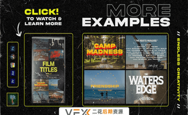 [AE/PR/FCPX/达芬奇/PS模板] 20种专业电影海报文字 Tropic Colour FILM TITLES V2