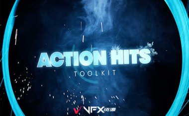 [特效素材] 70种魔法能量粒子撞击火花爆炸特效素材 Action Hits Toolkit