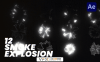 [AE模板] 12种爆炸烟雾冲击波视觉特效动画 Shockwave Smoke Explosion