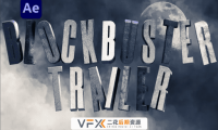 [AE模板] 电影预告片3D文字标题特效开场动画 Cinematic Trailer Titles