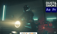 [AE/PR模板] 影视级烟雾粒子叠加特效素材 Premium Overlays Dust & Smoke 高清分辨率