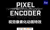 [AE/PR插件] 视觉像素化动画特效 Pixel Encoder v1.6.3 支持Win/Mac