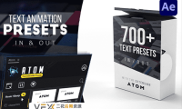 [AE脚本] 700组一键快速给文字添加进入退出动画预设 Text Presets Win/Mac